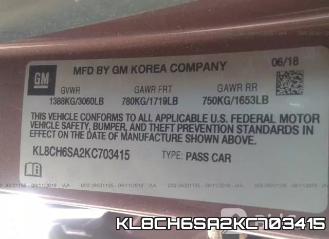 KL8CH6SA2KC703415 фото 10