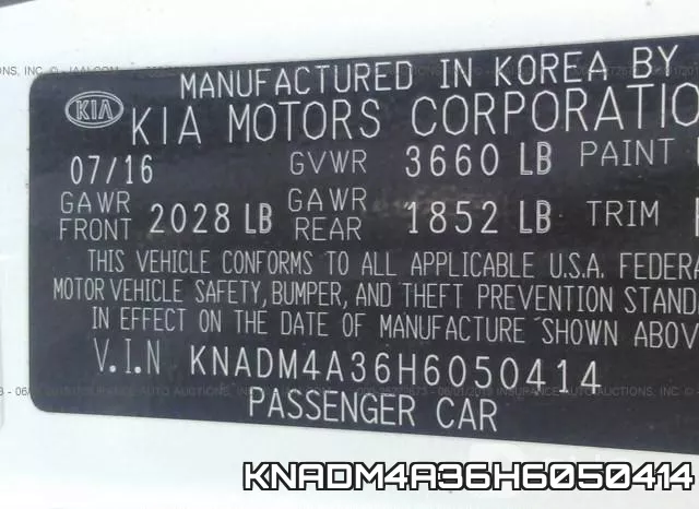 KNADM4A36H6050414 фото 10