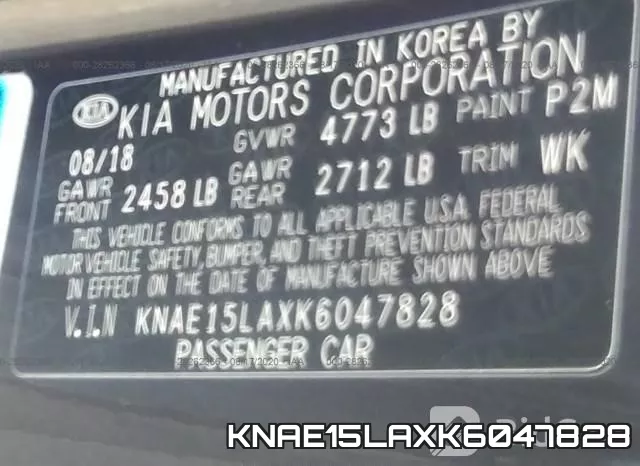 KNAE15LAXK6047828 фото 10