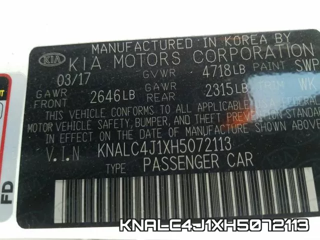 KNALC4J1XH5072113 фото 2