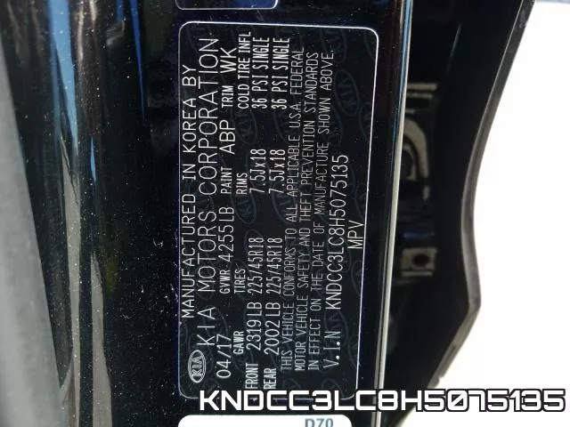 KNDCC3LC8H5075135 фото 2