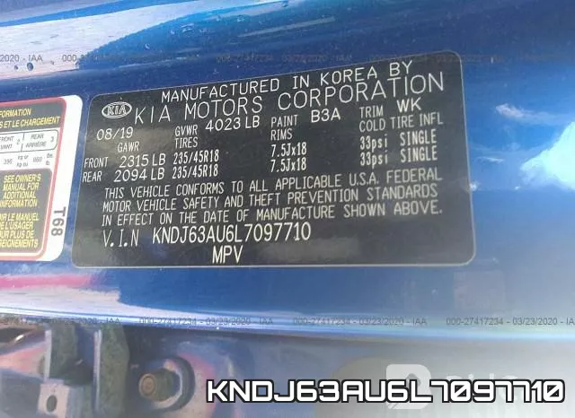 KNDJ63AU6L7097710 фото 10