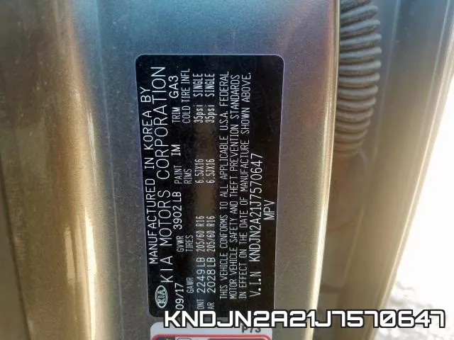 KNDJN2A21J7570647 фото 2