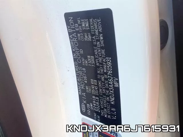 KNDJX3AA6J7615931 фото 2