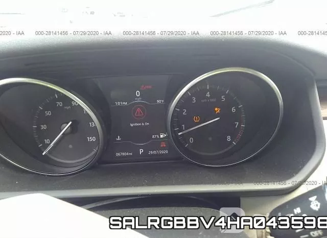 SALRGBBV4HA043598 фото 8