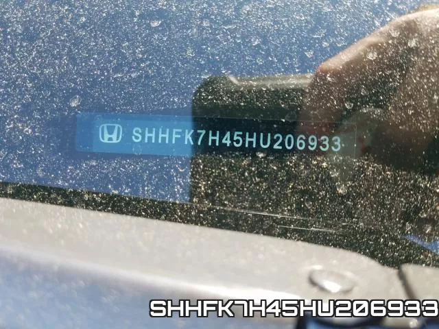 SHHFK7H45HU206933 фото 2