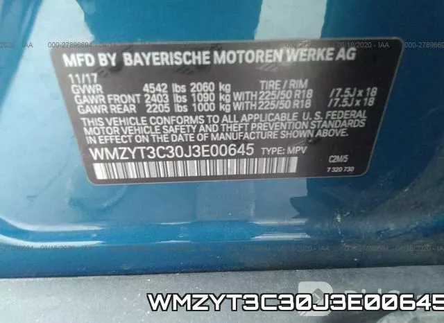 WMZYT3C30J3E00645 фото 10
