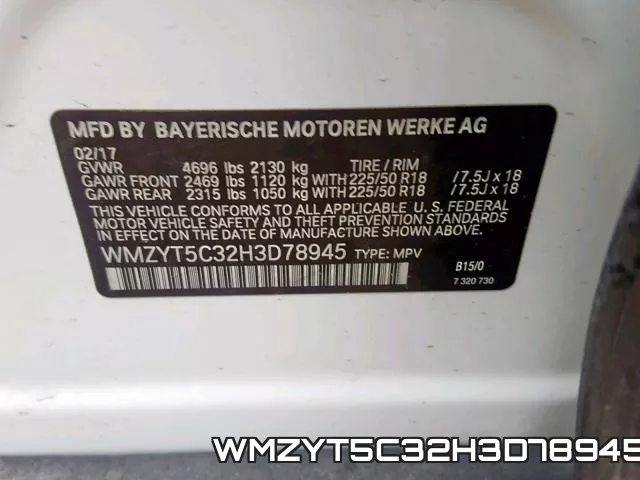 WMZYT5C32H3D78945 фото 2