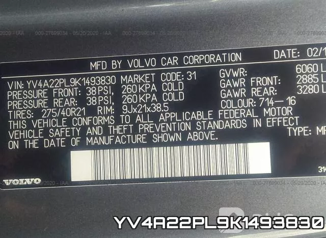 YV4A22PL9K1493830 фото 10