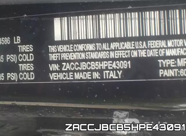 ZACCJBCB5HPE43091 фото 10