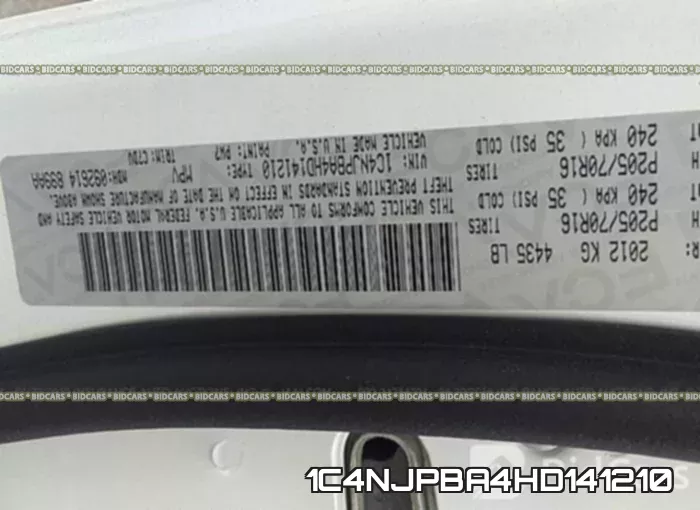 1C4NJPBA4HD141210 фото 10