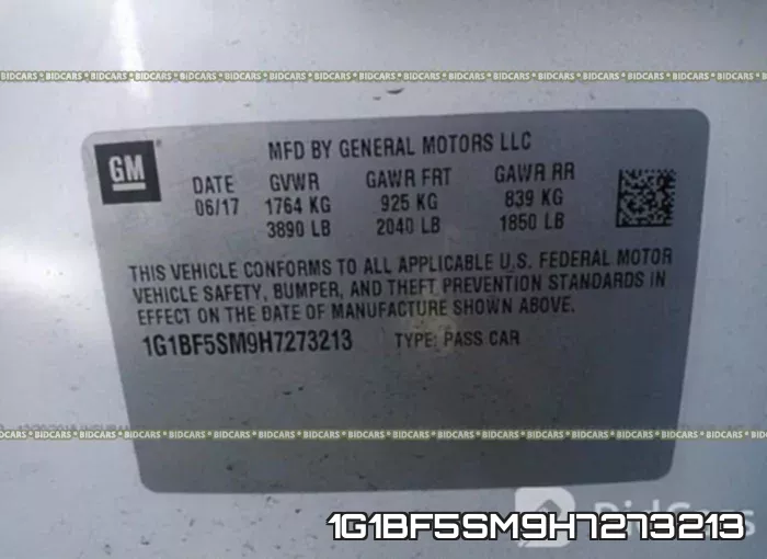 1G1BF5SM9H7273213 фото 10