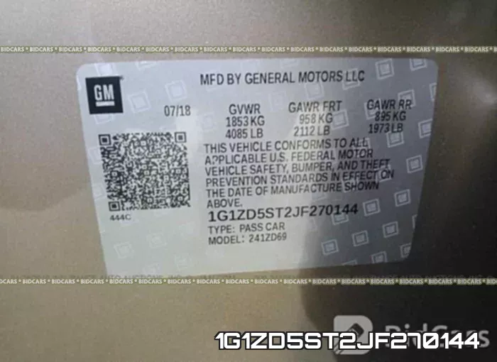 1G1ZD5ST2JF270144 фото 10