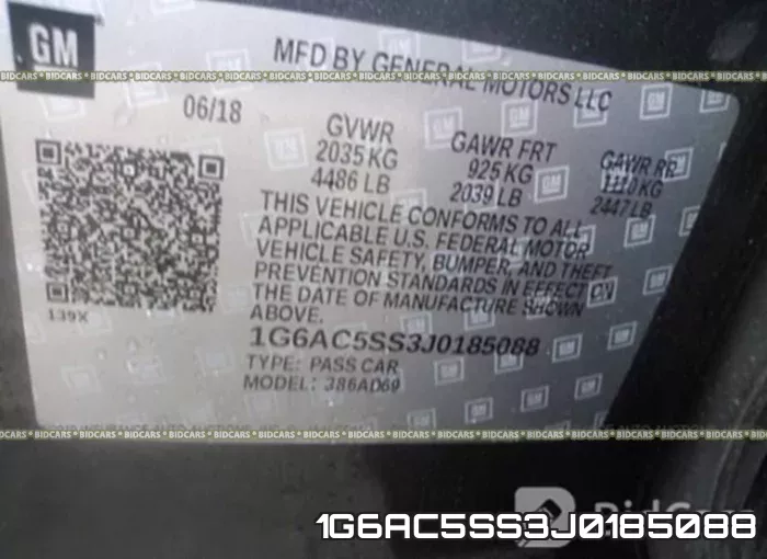 1G6AC5SS3J0185088 фото 10