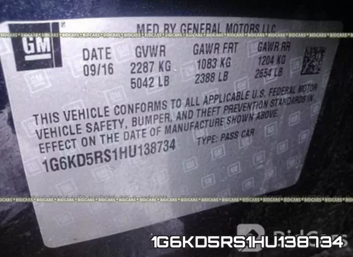 1G6KD5RS1HU138734 фото 10