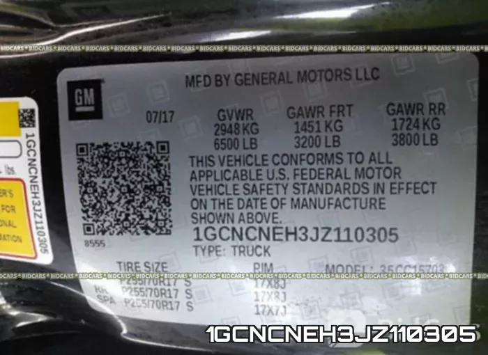 1GCNCNEH3JZ110305 фото 10