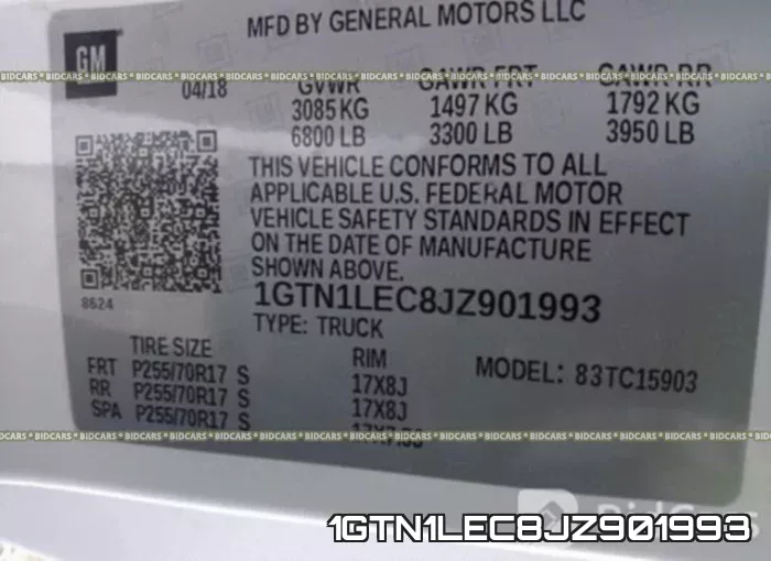 1GTN1LEC8JZ901993 фото 10