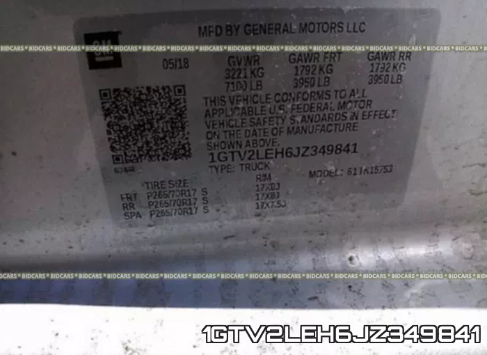 1GTV2LEH6JZ349841 фото 10