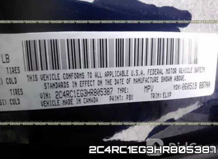 2C4RC1EG3HR805387 фото 10