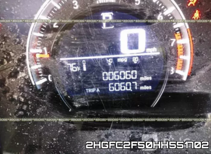 2HGFC2F50HH551702 фото 8