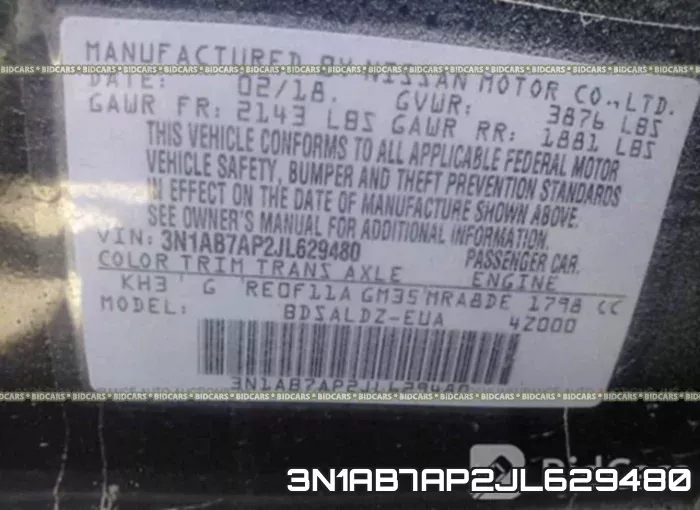 3N1AB7AP2JL629480 фото 10