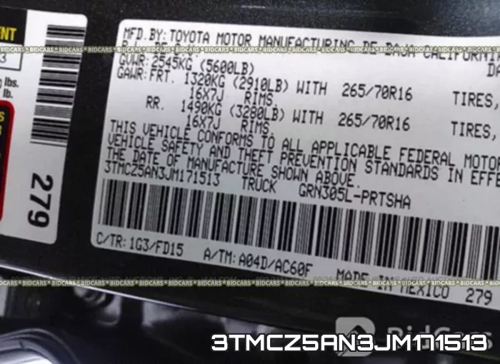 3TMCZ5AN3JM171513 фото 9
