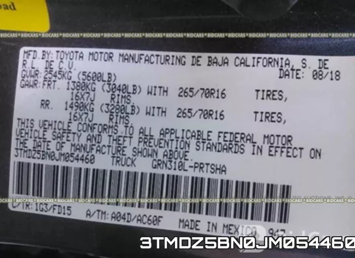 3TMDZ5BN0JM054460 фото 10