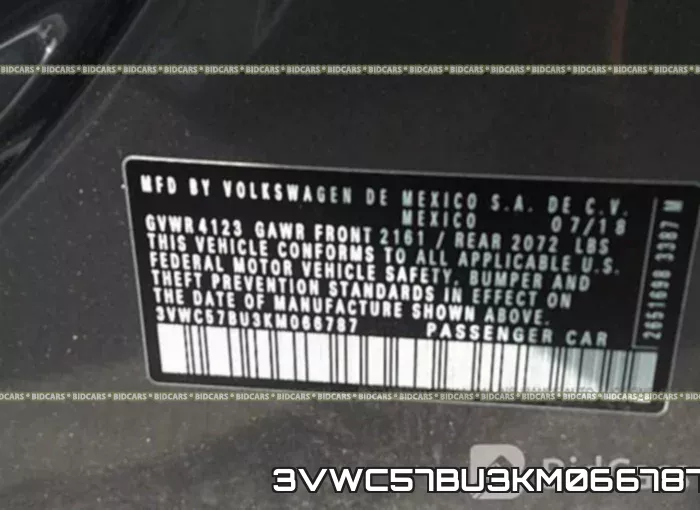 3VWC57BU3KM066787 фото 10