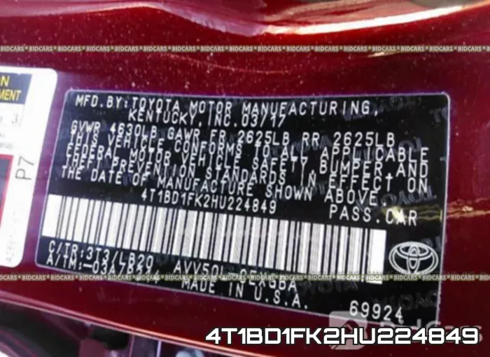 4T1BD1FK2HU224849 фото 10