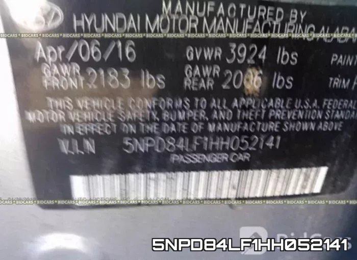 5NPD84LF1HH052141 фото 10