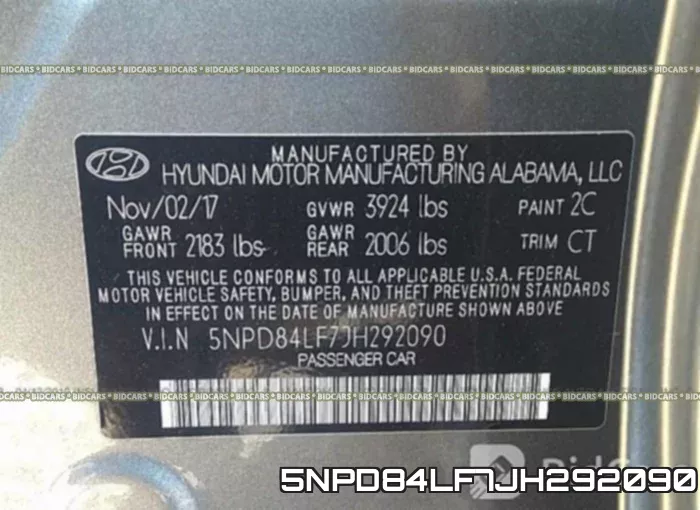 5NPD84LF7JH292090 фото 10
