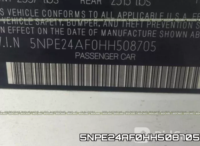 5NPE24AF0HH508705 фото 10