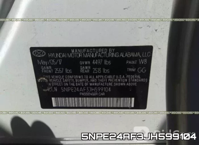 5NPE24AF3JH599104 фото 10