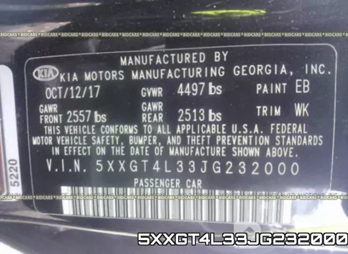 5XXGT4L33JG232000 фото 10