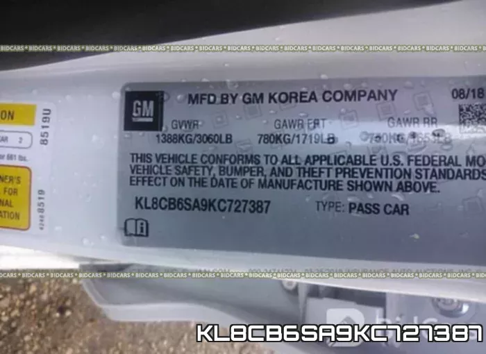 KL8CB6SA9KC727387 фото 10
