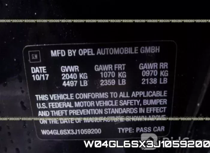 W04GL6SX3J1059200 фото 10