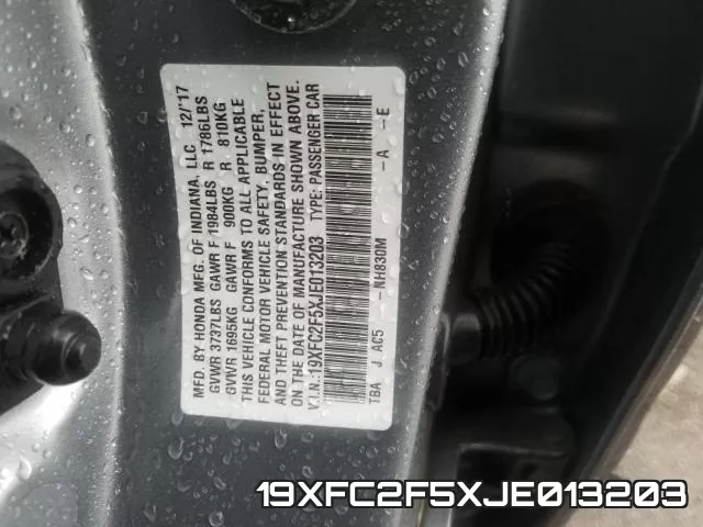 19XFC2F5XJE013203 фото 2