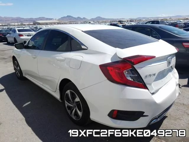 19XFC2F69KE049278 фото 4