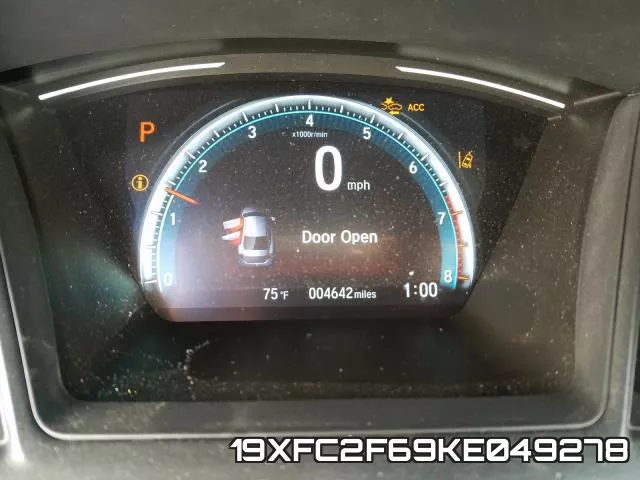 19XFC2F69KE049278 фото 9