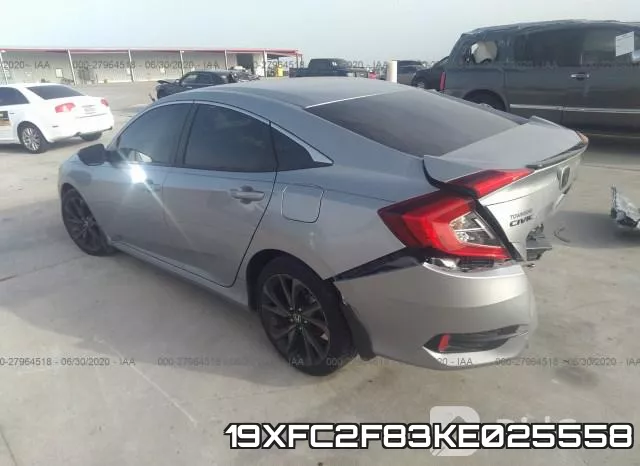 19XFC2F83KE025558 фото 4