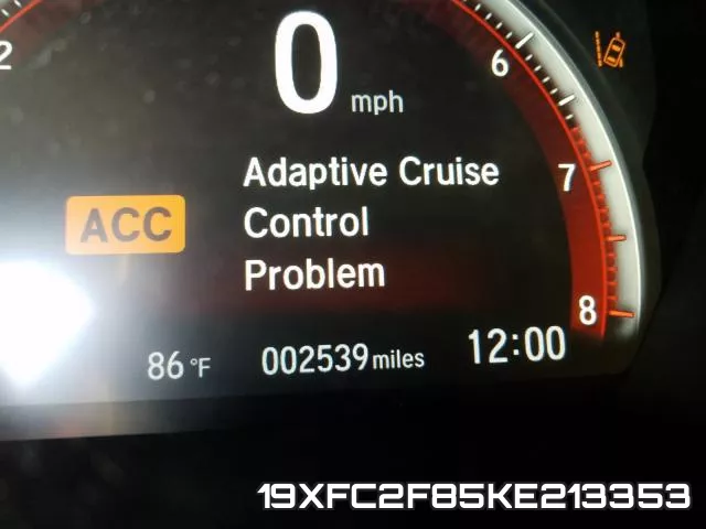 19XFC2F85KE213353 фото 9
