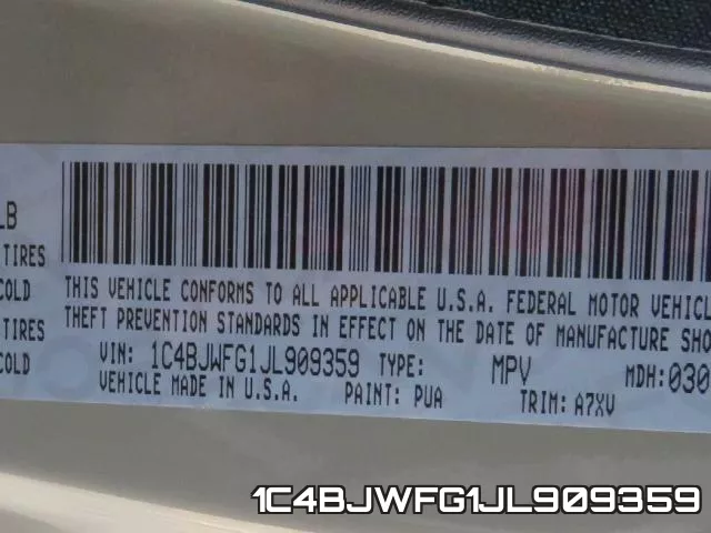 1C4BJWFG1JL909359 фото 2