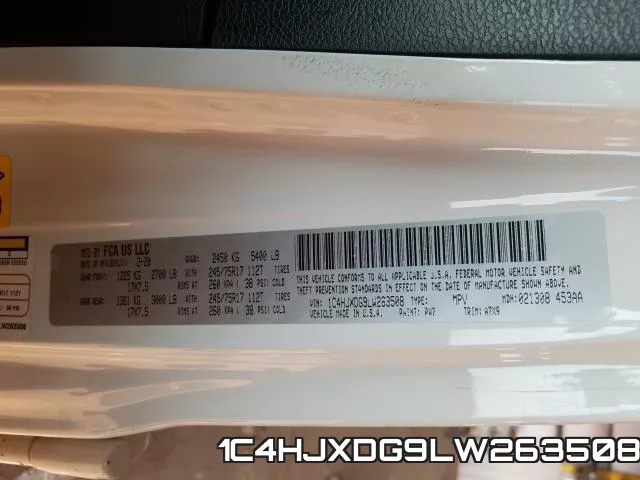 1C4HJXDG9LW263508 фото 2