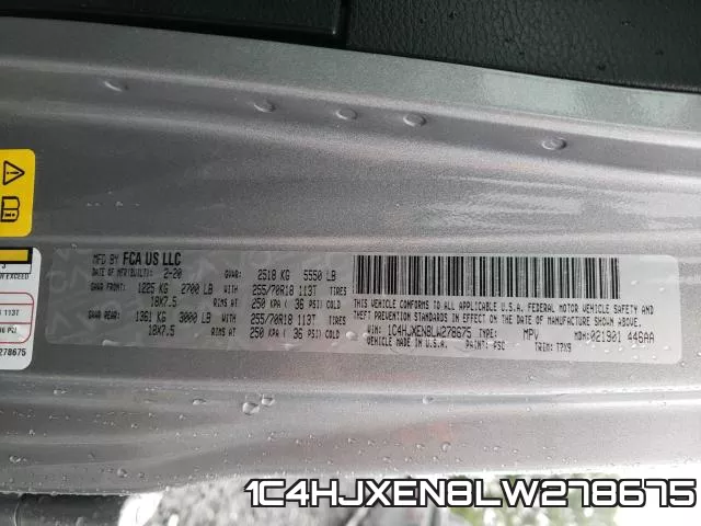 1C4HJXEN8LW278675 фото 2