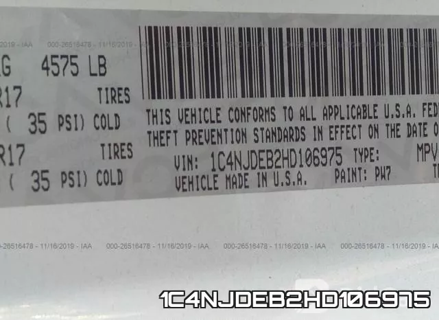 1C4NJDEB2HD106975 фото 10