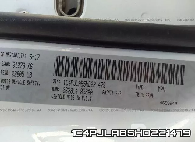 1C4PJLAB5HD221479 фото 10