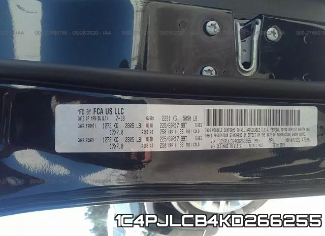 1C4PJLCB4KD266255 фото 10