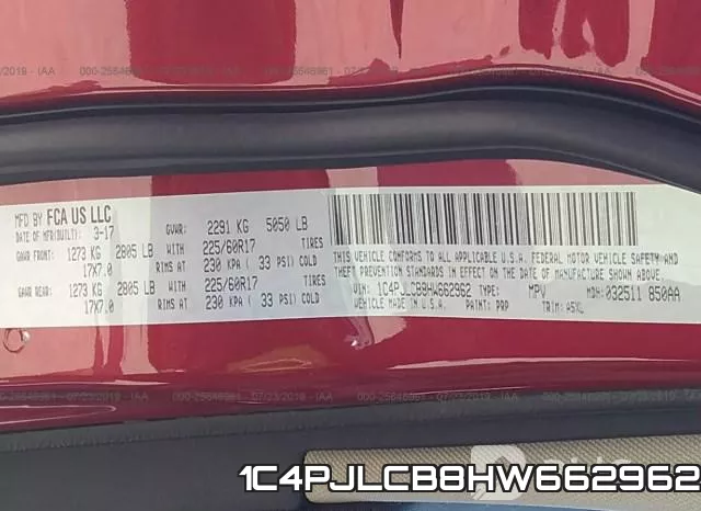 1C4PJLCB8HW662962 фото 10