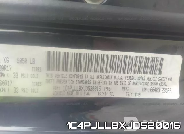 1C4PJLLBXJD520016 фото 10