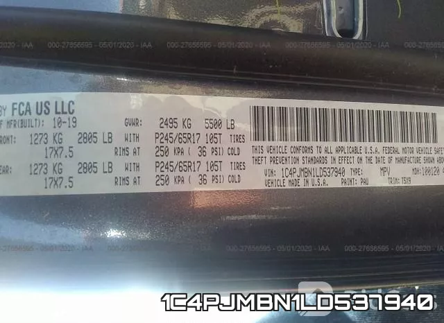 1C4PJMBN1LD537940 фото 10